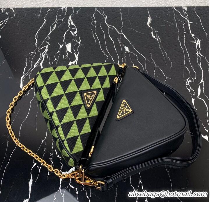 Cheapest Best Prada Original Leather Bag 1BC176 Green