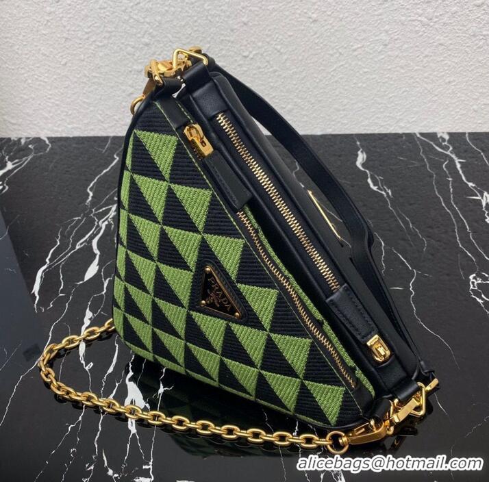 Cheapest Best Prada Original Leather Bag 1BC176 Green