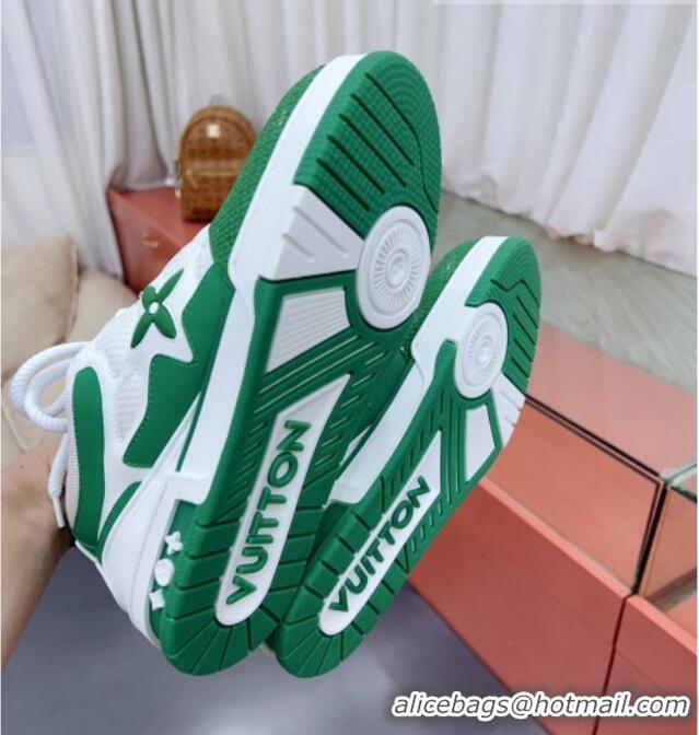 Best Quality Louis Vuitton Skate Sneakers Green/White 071974 