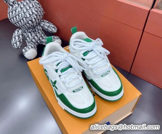 Best Quality Louis Vuitton Skate Sneakers Green/White 071974 