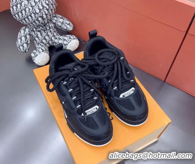 Low Cost Louis Vuitton Skate Sneakers Black 071975