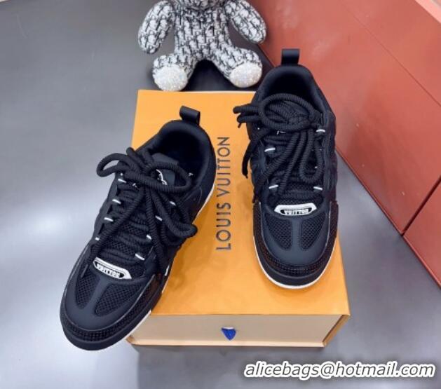 Low Cost Louis Vuitton Skate Sneakers Black 071975