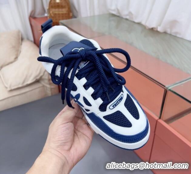 Discount Louis Vuitton Skate Sneakers Blue/White 071976