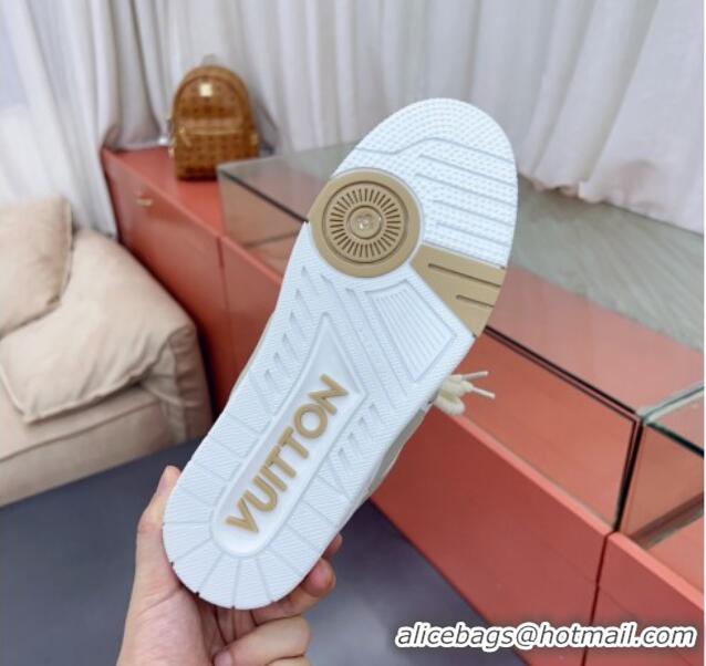 Elegant Louis Vuitton Skate Sneakers Beige/White 071977