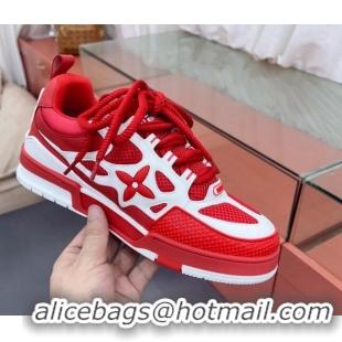 Best Luxury Louis Vuitton Skate Sneakers Red/White 071978