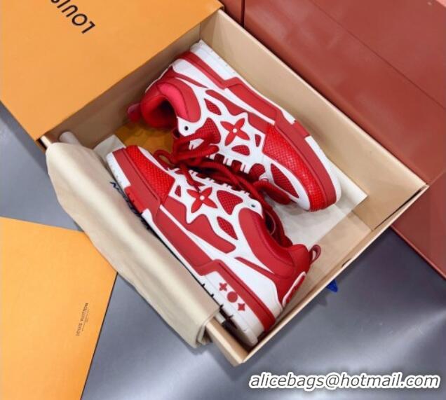 Best Luxury Louis Vuitton Skate Sneakers Red/White 071978