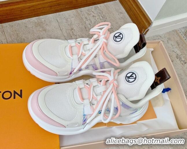 Durable Louis Vuitton Archlight Mesh Sneakers White/Pink 1AA1WG