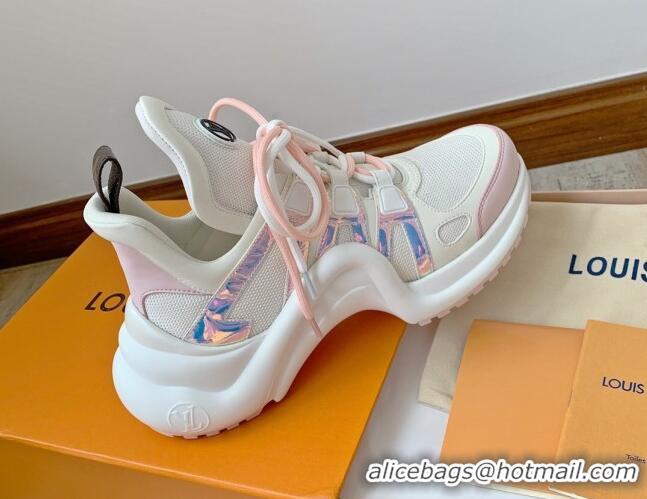 Durable Louis Vuitton Archlight Mesh Sneakers White/Pink 1AA1WG