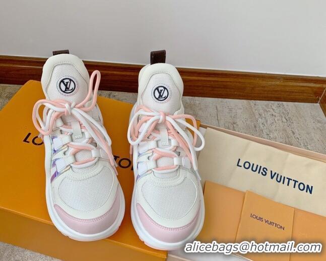 Durable Louis Vuitton Archlight Mesh Sneakers White/Pink 1AA1WG