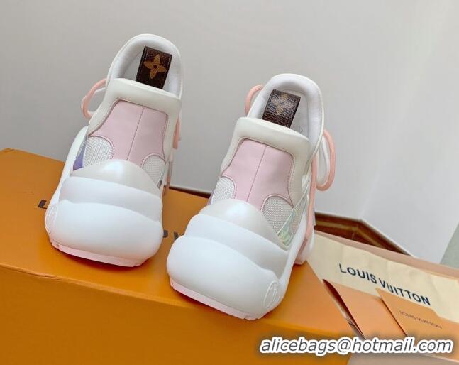 Durable Louis Vuitton Archlight Mesh Sneakers White/Pink 1AA1WG