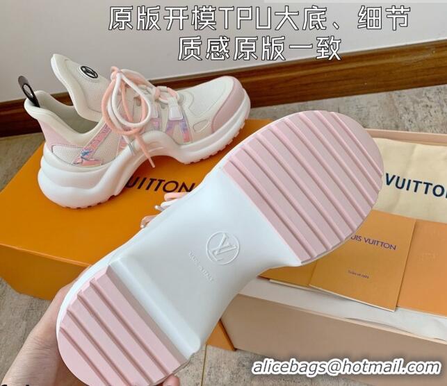 Durable Louis Vuitton Archlight Mesh Sneakers White/Pink 1AA1WG