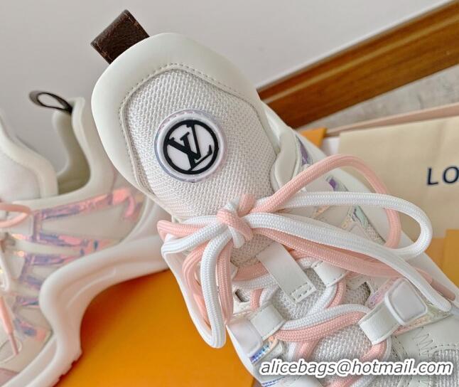 Durable Louis Vuitton Archlight Mesh Sneakers White/Pink 1AA1WG