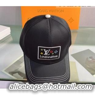 Good Product Louis Vuitton Canvas Baseball Hat 040202 Black 2022