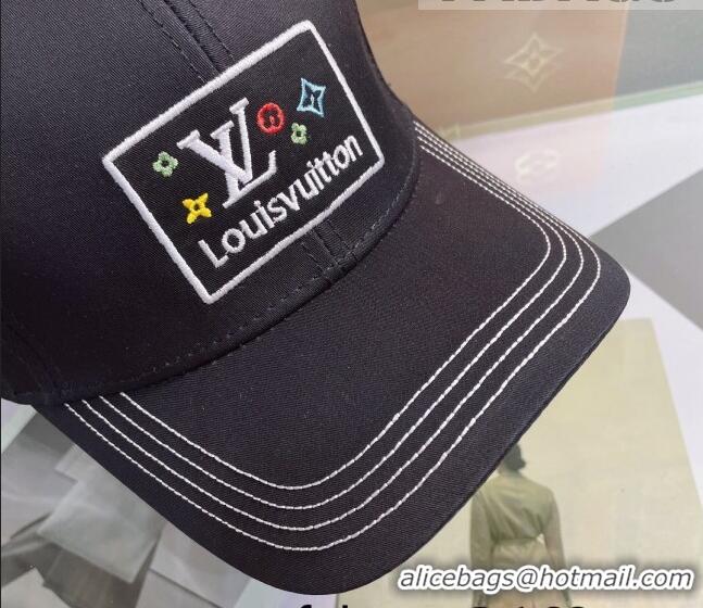 Good Product Louis Vuitton Canvas Baseball Hat 040202 Black 2022