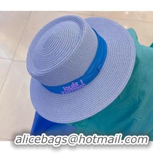 Good Product Louis Vuitton Straw Wide Brim Hat 043036 Purple 2022