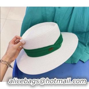 Inexpensive Dior Straw Wide Brim Hat 043044 White 2022