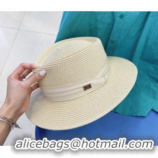 Luxury Discount Dior Straw Wide Brim Hat 043045 Beige 2022