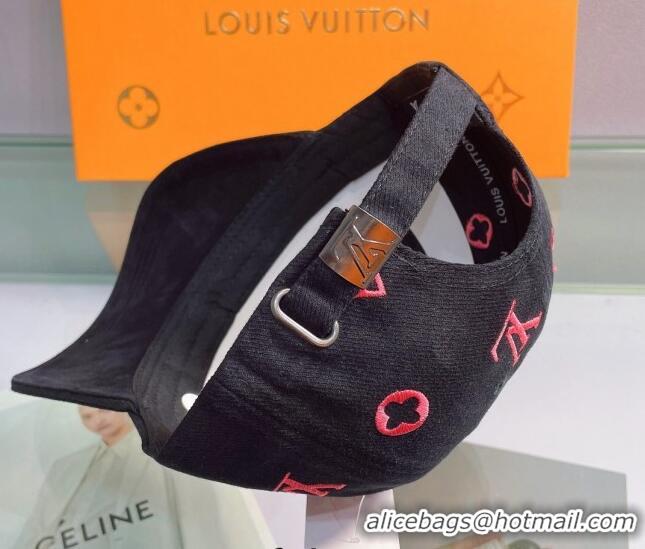 Classic Grade Louis Vuitton Canvas Baseball Hat 043050 Black 2022