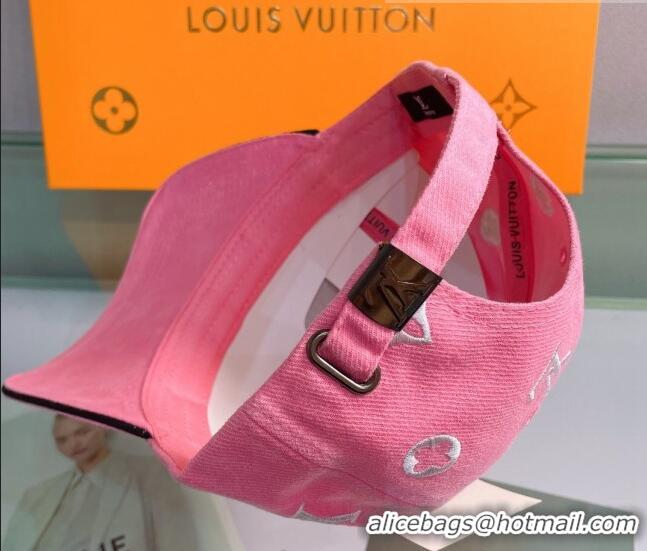 Top Quality Louis Vuitton Canvas Baseball Hat 043052 Pink 2022