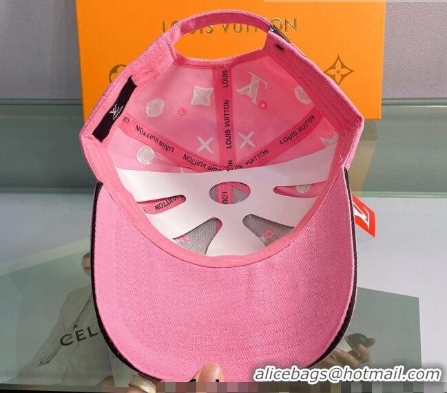 Top Quality Louis Vuitton Canvas Baseball Hat 043052 Pink 2022