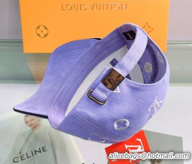 Pretty Style Louis Vuitton Canvas Baseball Hat 043053 Purple 2022