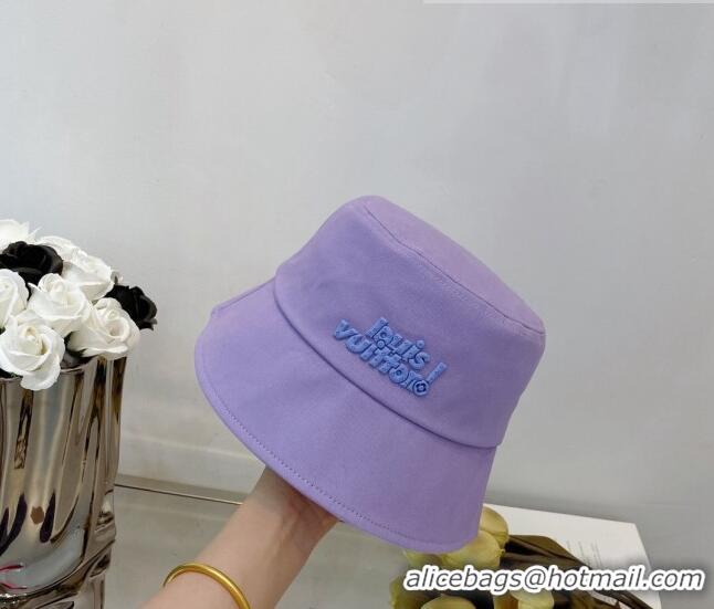 Promotional Discount Louis Vuitton Canvas Bucket Hat 043098 Purple 2022