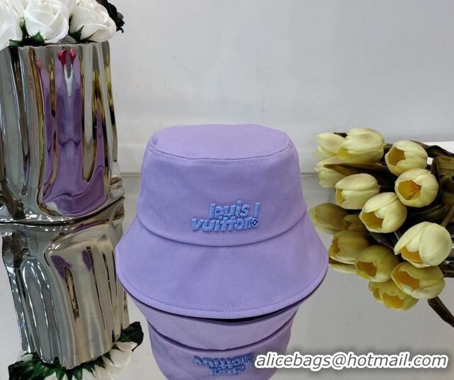 Promotional Discount Louis Vuitton Canvas Bucket Hat 043098 Purple 2022