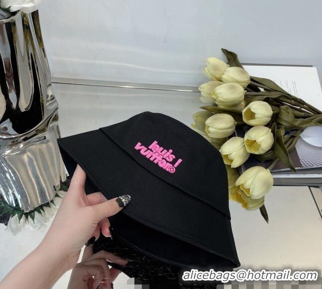 Top Quality Louis Vuitton Canvas Bucket Hat 0430102 Black 2022