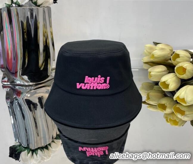 Top Quality Louis Vuitton Canvas Bucket Hat 0430102 Black 2022