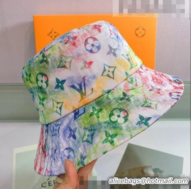 Shop Best Louis Vuitton Watercolor Bucket Hat 053172 Green 2022