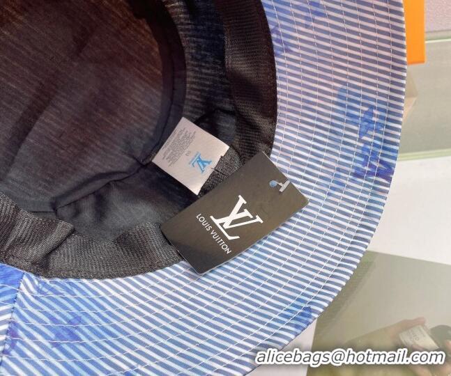 Super Quality Louis Vuitton Watercolor Bucket Hat 053173 Blue 2022