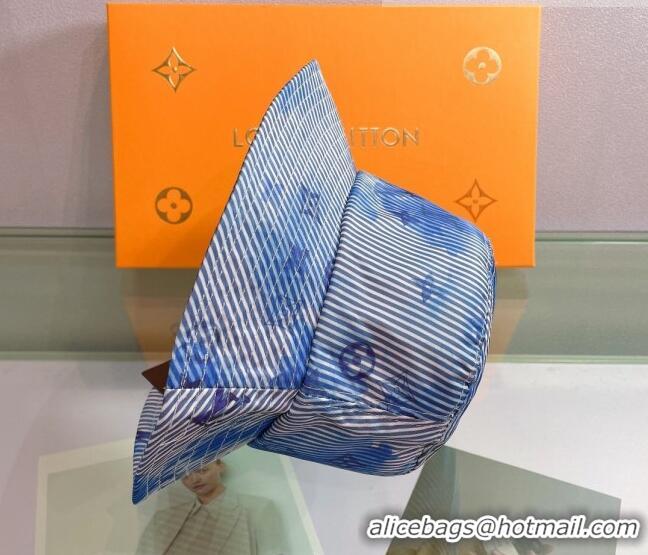 Super Quality Louis Vuitton Watercolor Bucket Hat 053173 Blue 2022