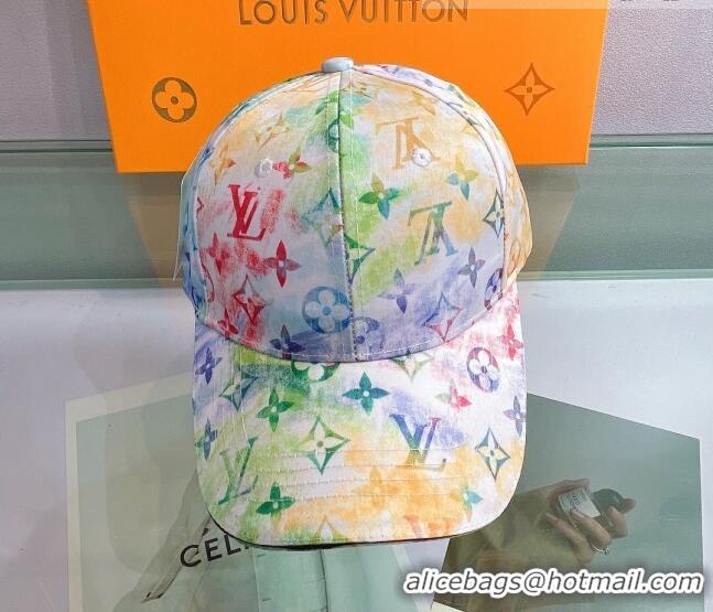 Cheapest Louis Vuitton Watercolor Baseball Hat 053178 Green 2022