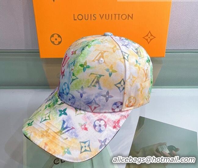 Cheapest Louis Vuitton Watercolor Baseball Hat 053178 Green 2022