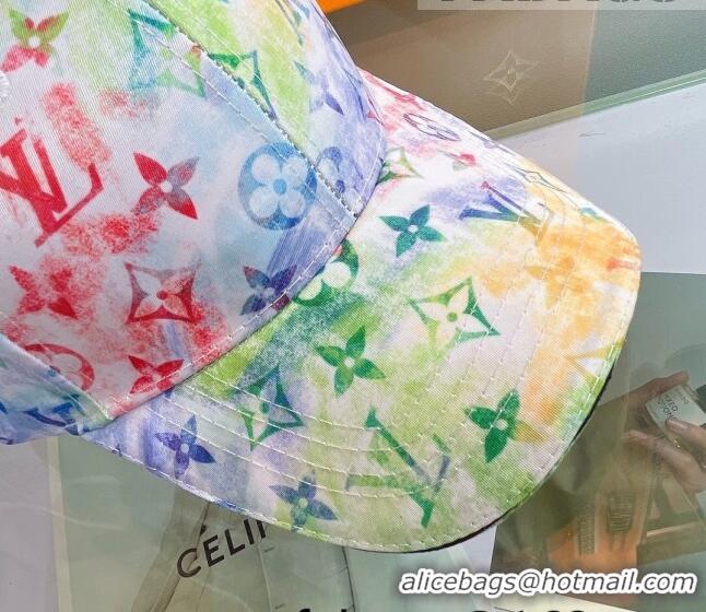 Cheapest Louis Vuitton Watercolor Baseball Hat 053178 Green 2022