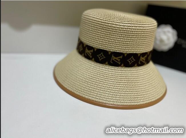 Classic Louis Vuitton Straw Hat LV0167 Beige 2022