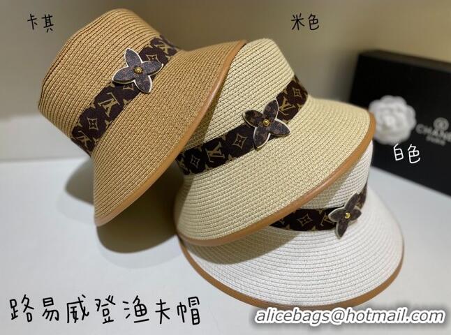 Classic Louis Vuitton Straw Hat LV0167 Beige 2022