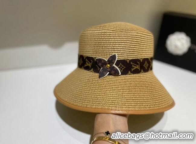 Trendy Design Classic Louis Vuitton Straw Hat LV0167 Khaki 2022