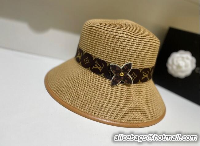 Trendy Design Classic Louis Vuitton Straw Hat LV0167 Khaki 2022