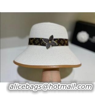 Top Grade Classic Louis Vuitton Straw Hat LV0167 White 2022