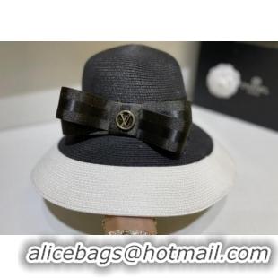 Market Sells Louis Vuitton Straw Hat with Bow LV0257 Black 2022