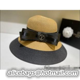 Good Product Louis Vuitton Straw Hat with Bow LV0257 Khaki 2022