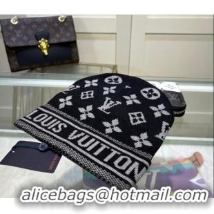 Buy Inexpensive Louis Vuitton Knit Hat 083117 Black 2022