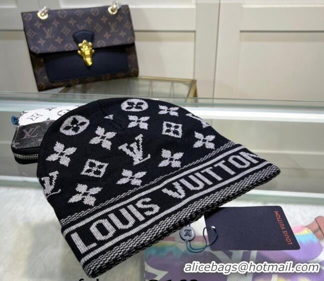 Buy Inexpensive Louis Vuitton Knit Hat 083117 Black 2022