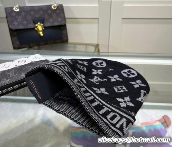 Buy Inexpensive Louis Vuitton Knit Hat 083117 Black 2022