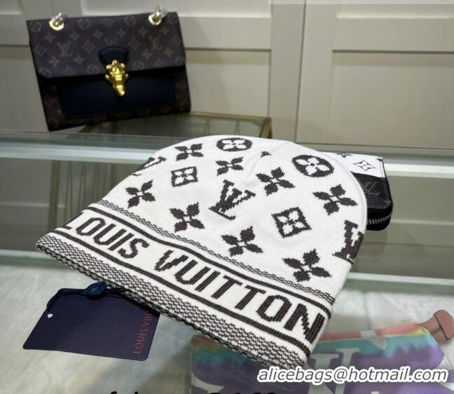 Luxury Discount Louis Vuitton Knit Hat 083117 White 2022