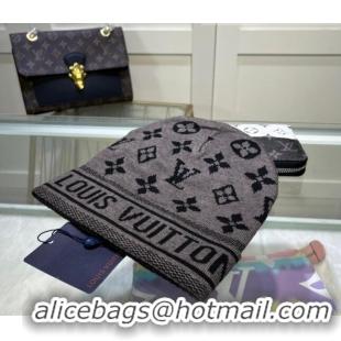 Best Price Louis Vuitton Knit Hat 083117 Grey 2022