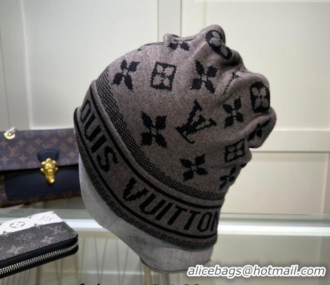 Best Price Louis Vuitton Knit Hat 083117 Grey 2022