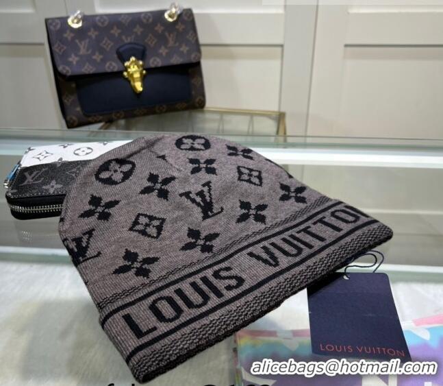 Best Price Louis Vuitton Knit Hat 083117 Grey 2022