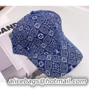 Buy Discount Louis Vuitton Since 1854 Baseball Hat 091525 Blue 2022